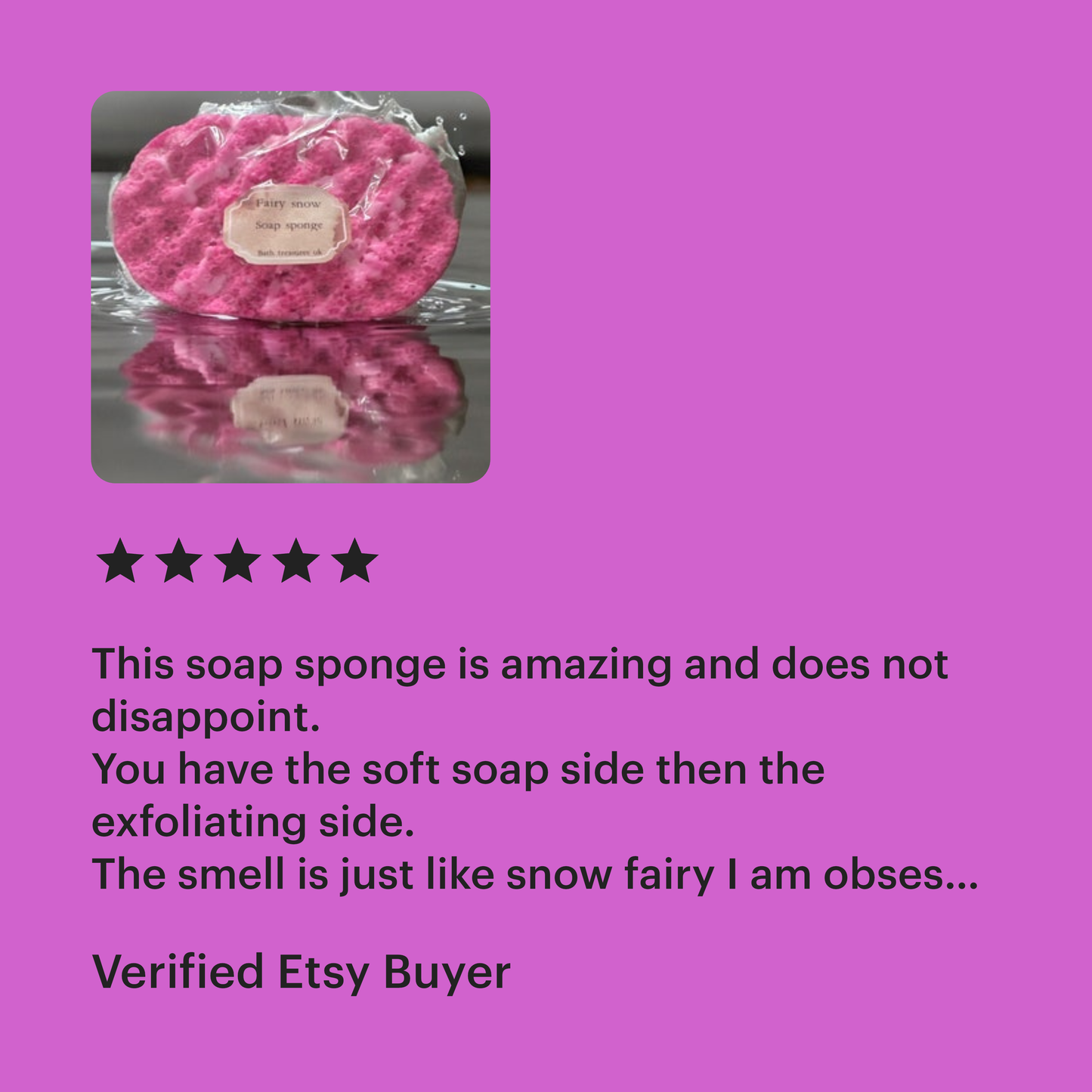 Fairy snow soap sponge 💫