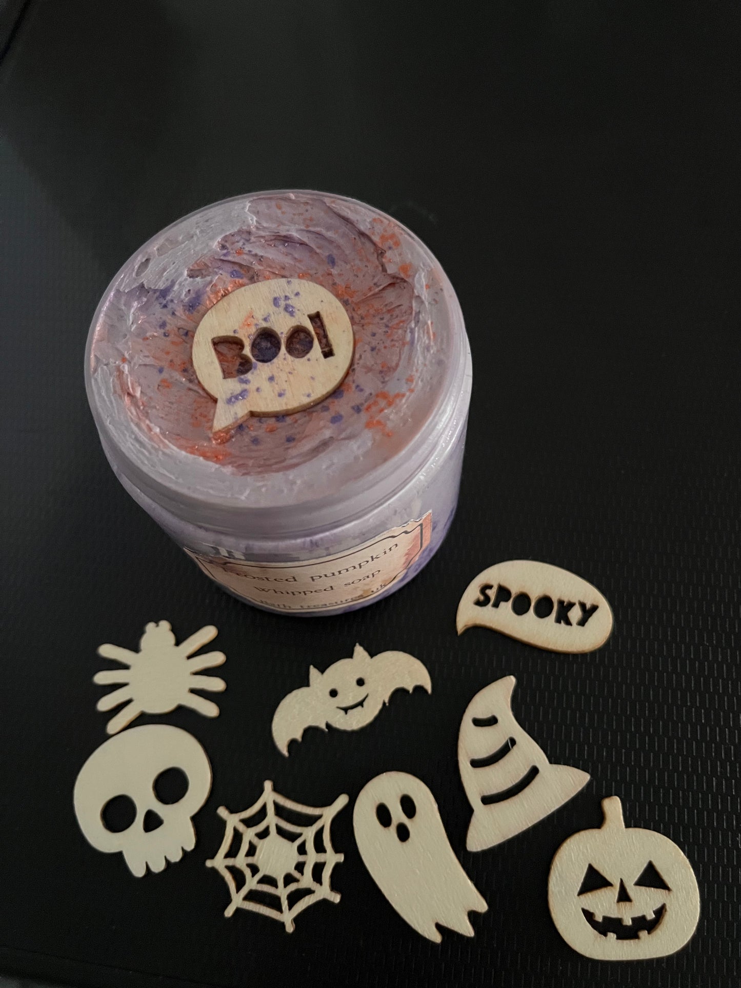 Frosted pumpkin whipped soap 💫