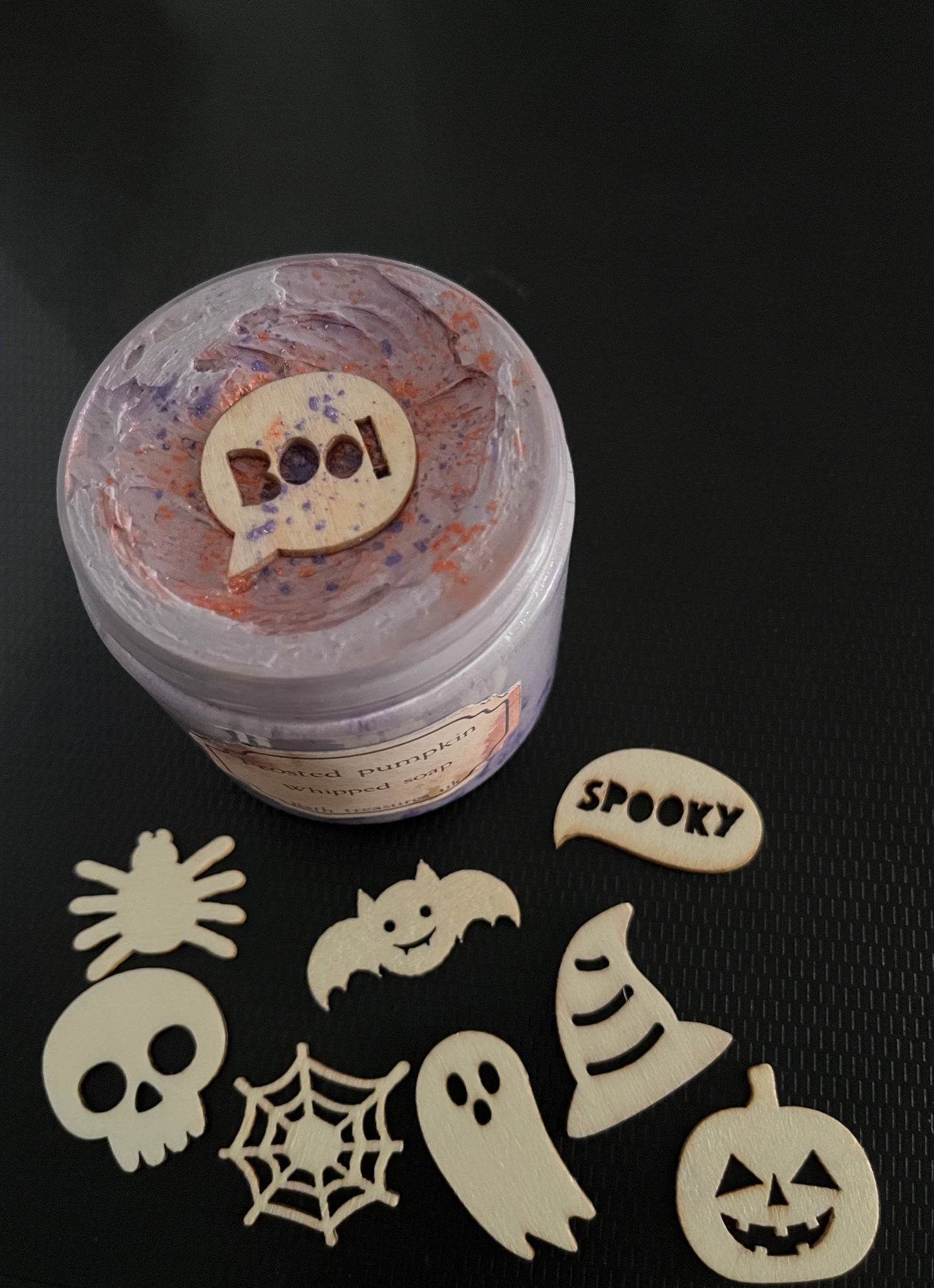 Frosted pumpkin whipped soap 💫