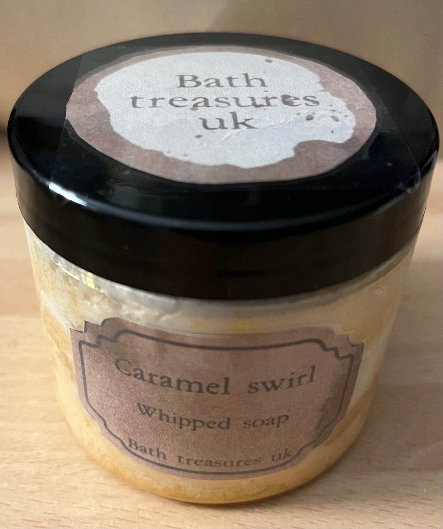 Caramel swirl whipped soap 💫