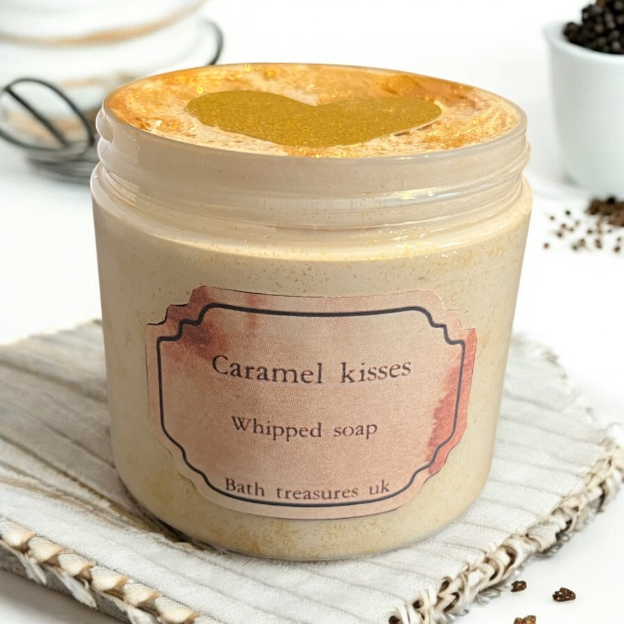Caramel kisses whipped soap 💫