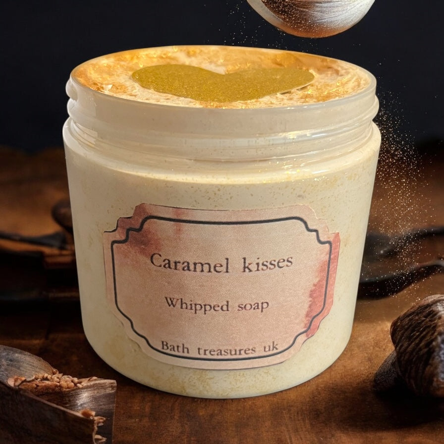 Caramel kisses whipped soap 💫