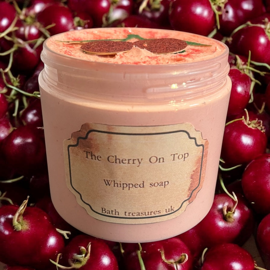 The cherry on top whipped soap 💫
