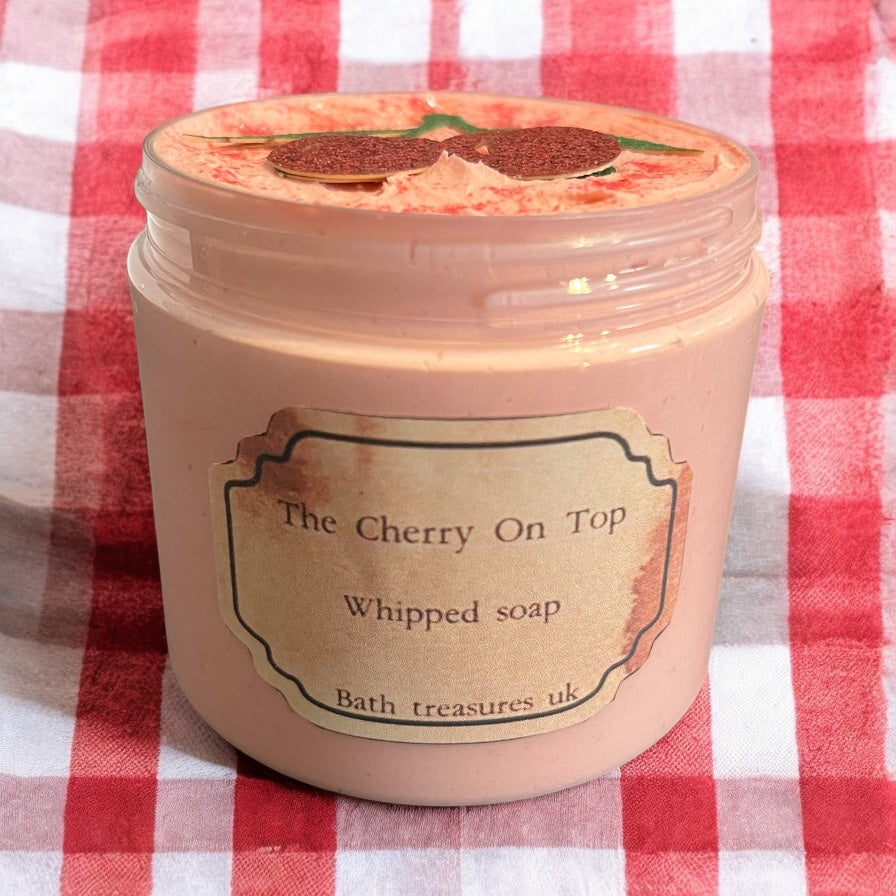 The cherry on top whipped soap 💫