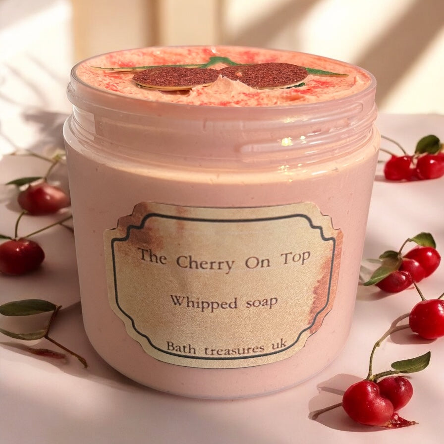 The cherry on top whipped soap 💫
