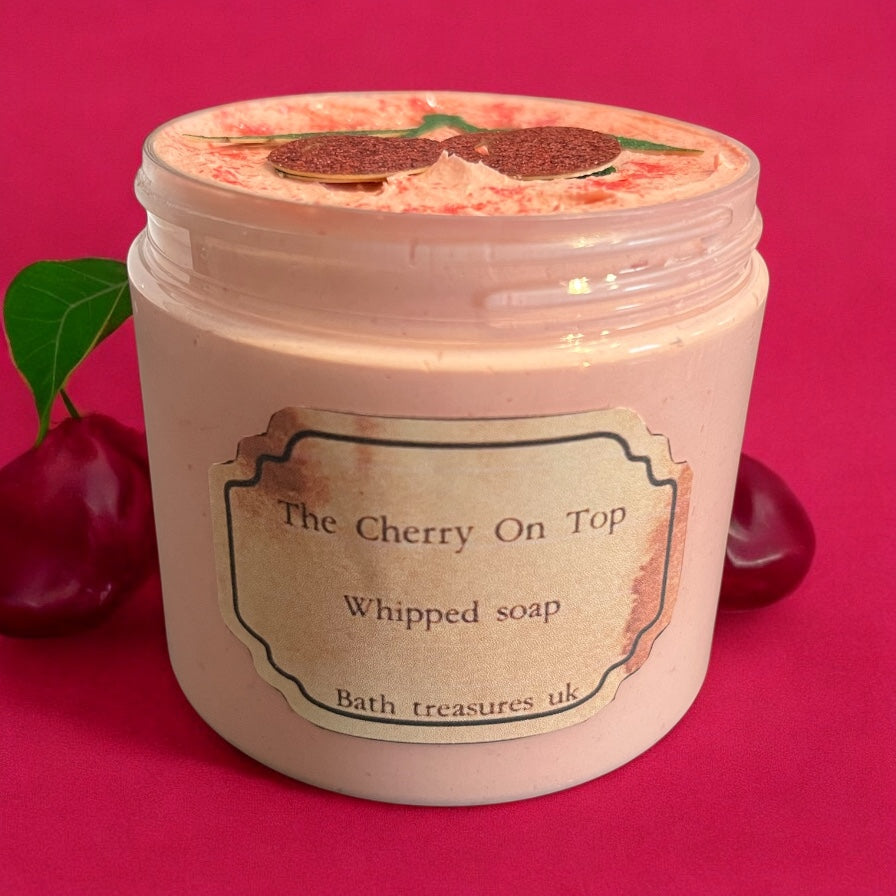 The cherry on top whipped soap 💫