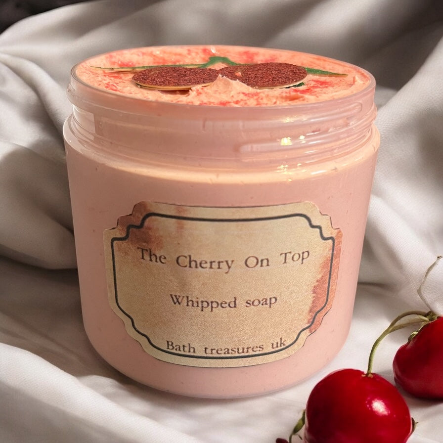 The cherry on top whipped soap 💫