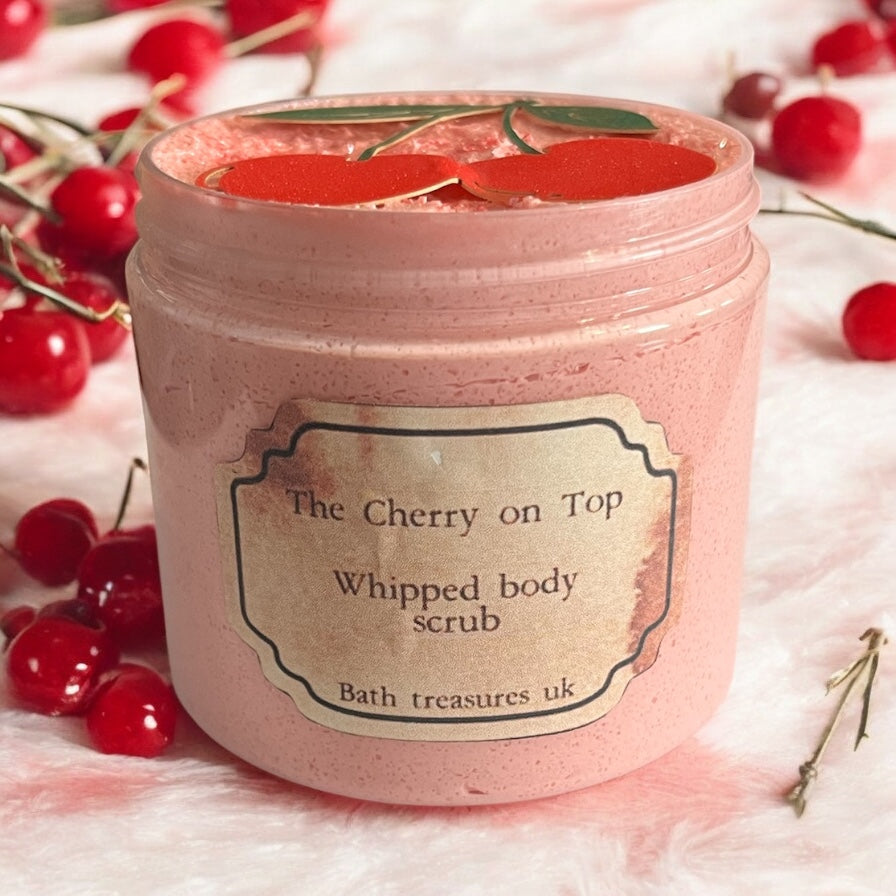 The cherry on top whipped body scrub 💫