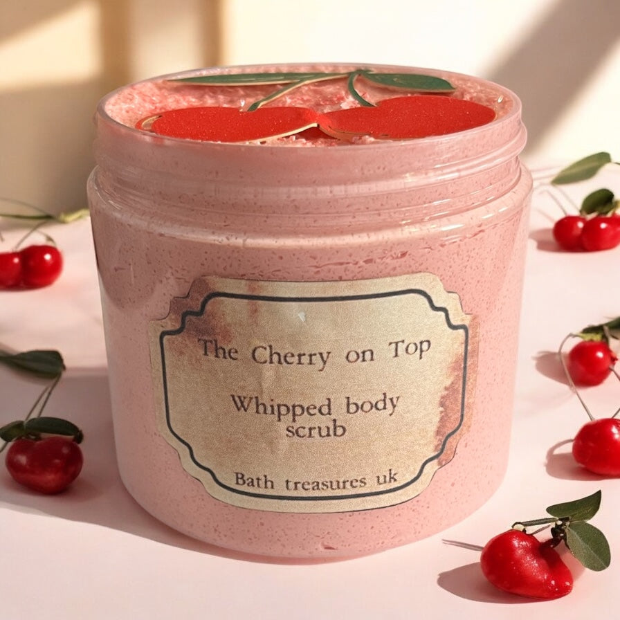 The cherry on top whipped body scrub 💫