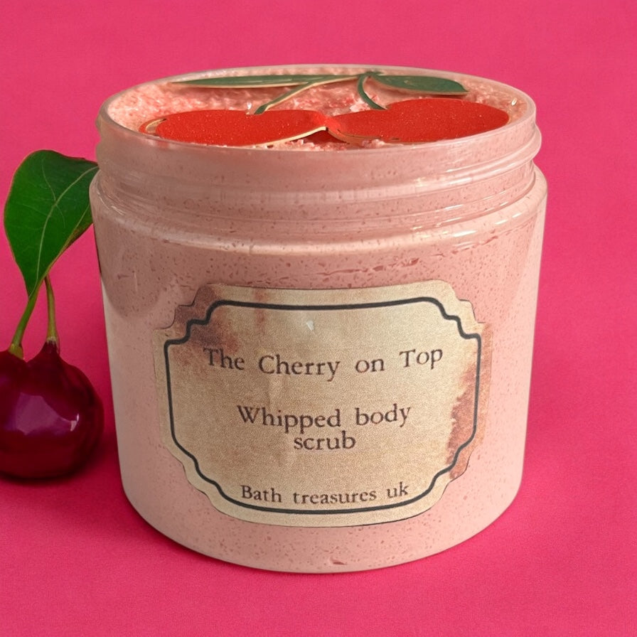 The cherry on top whipped body scrub 💫