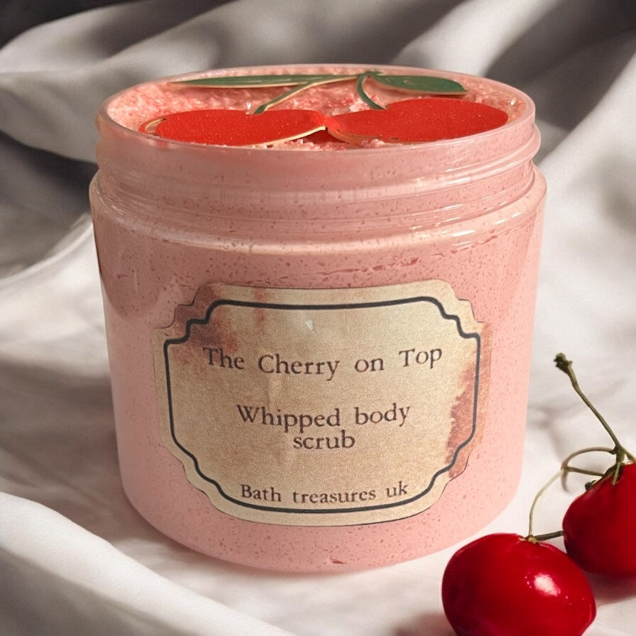 The cherry on top whipped body scrub 💫