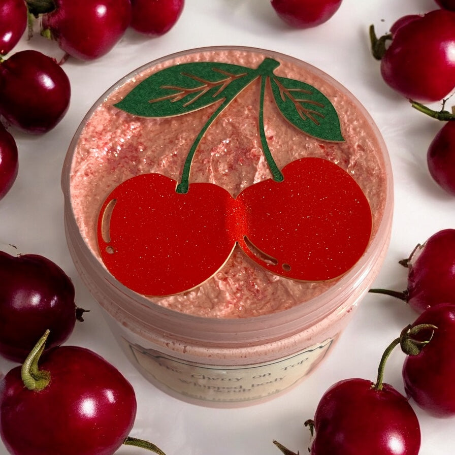 The cherry on top whipped body scrub 💫