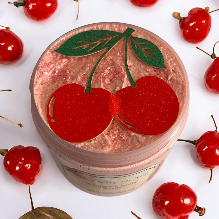 The cherry on top whipped body scrub 💫