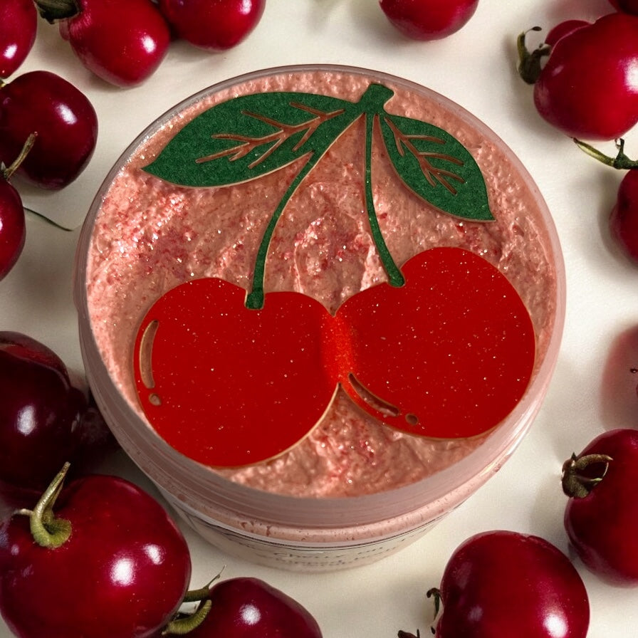 The cherry on top whipped body scrub 💫