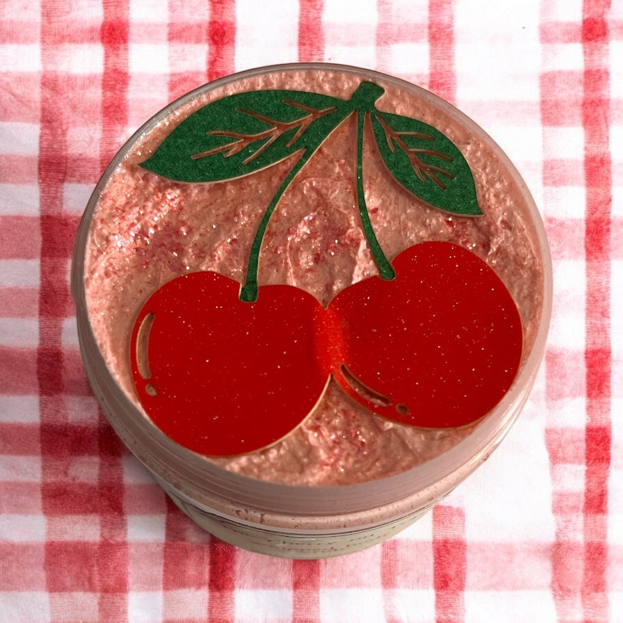 The cherry on top whipped body scrub 💫