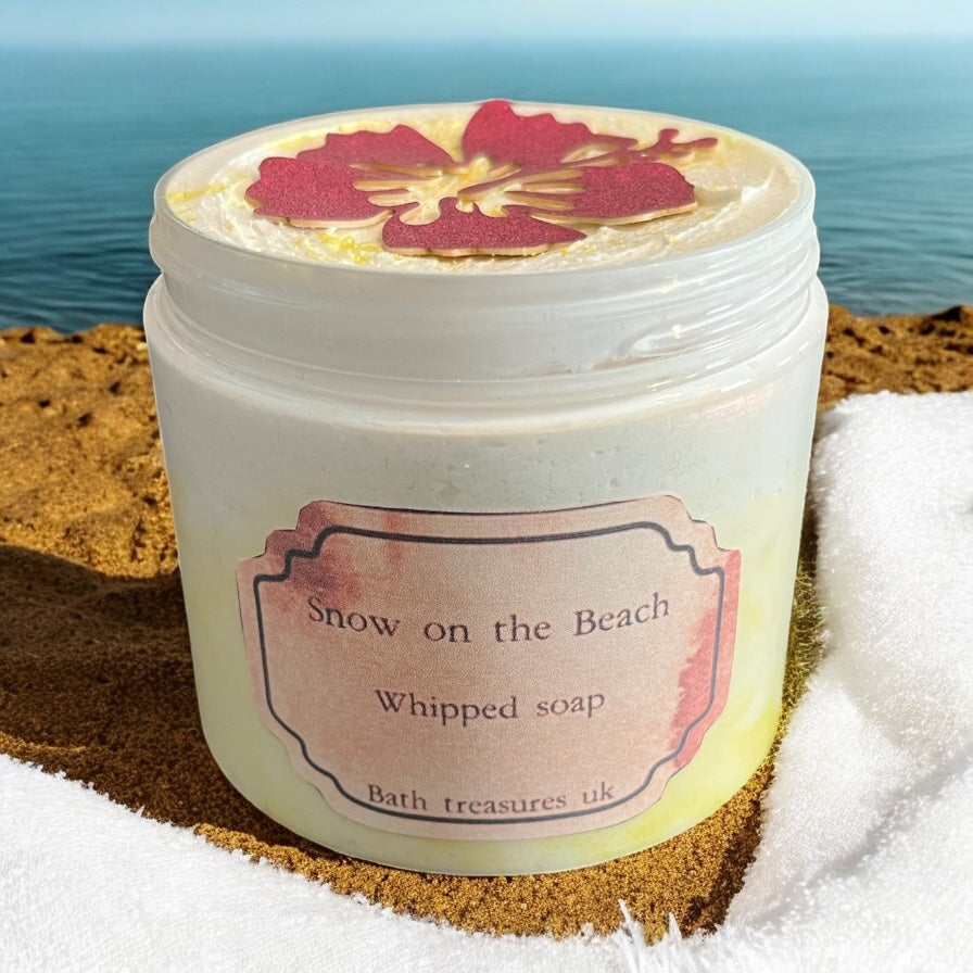 Snow on the beach whipped soap 💫