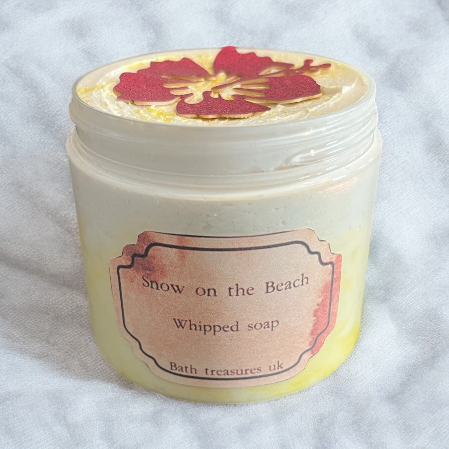 Snow on the beach whipped soap 💫