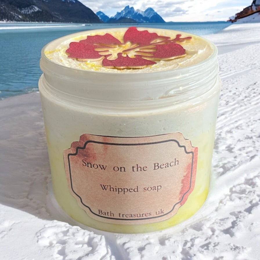 Snow on the beach whipped soap 💫