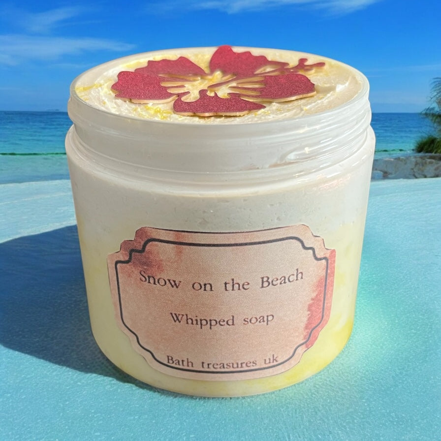Snow on the beach whipped soap 💫