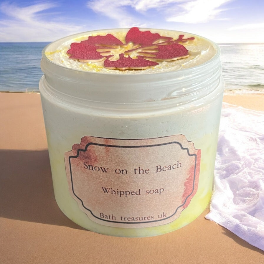 Snow on the beach whipped soap 💫