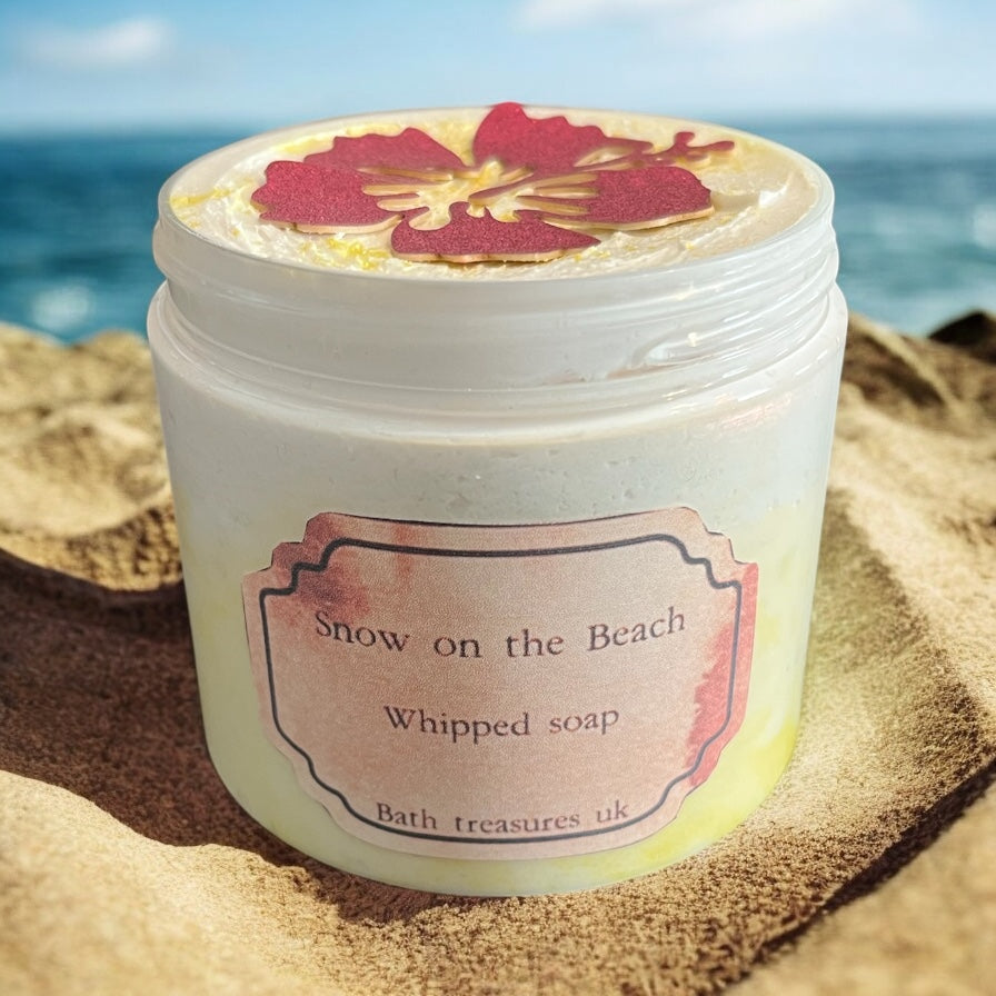 Snow on the beach whipped soap 💫