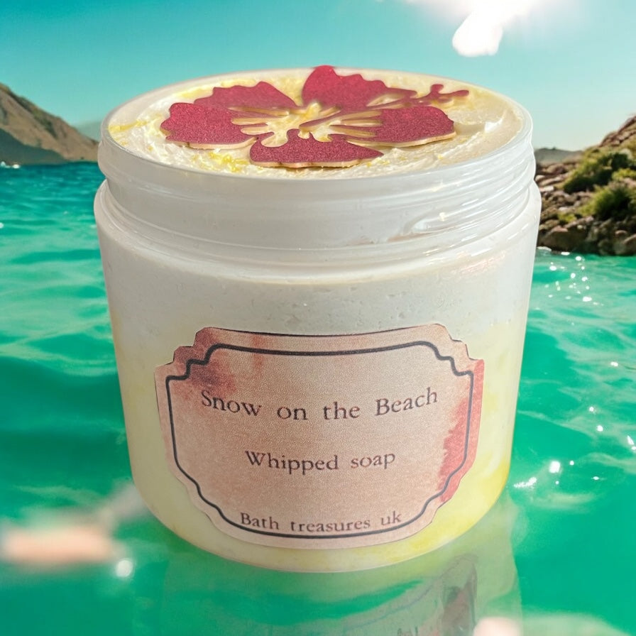 Snow on the beach whipped soap 💫