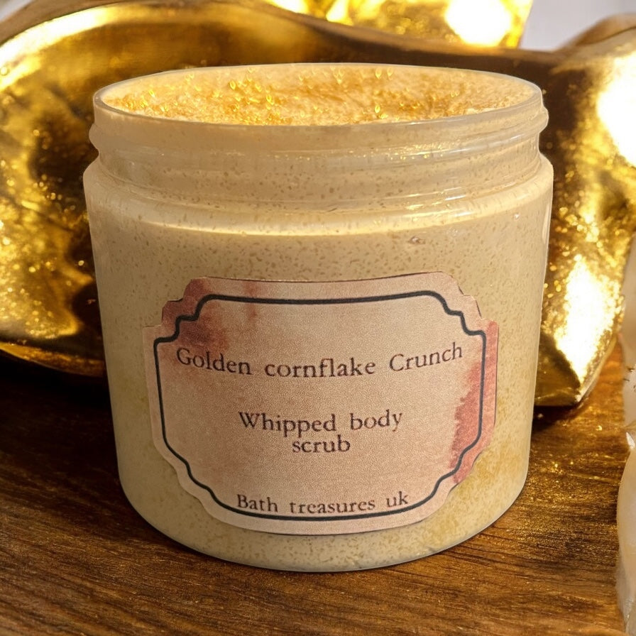 Golden cornflake crunch whipped body scrub 💫