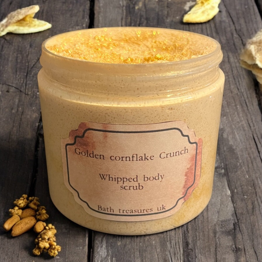 Golden cornflake crunch whipped body scrub 💫