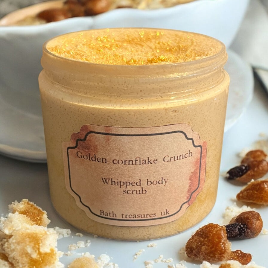 Golden cornflake crunch whipped body scrub 💫