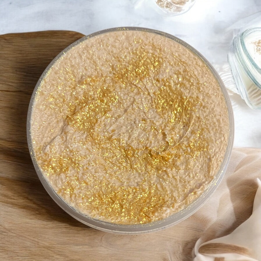 Golden cornflake crunch whipped body scrub 💫