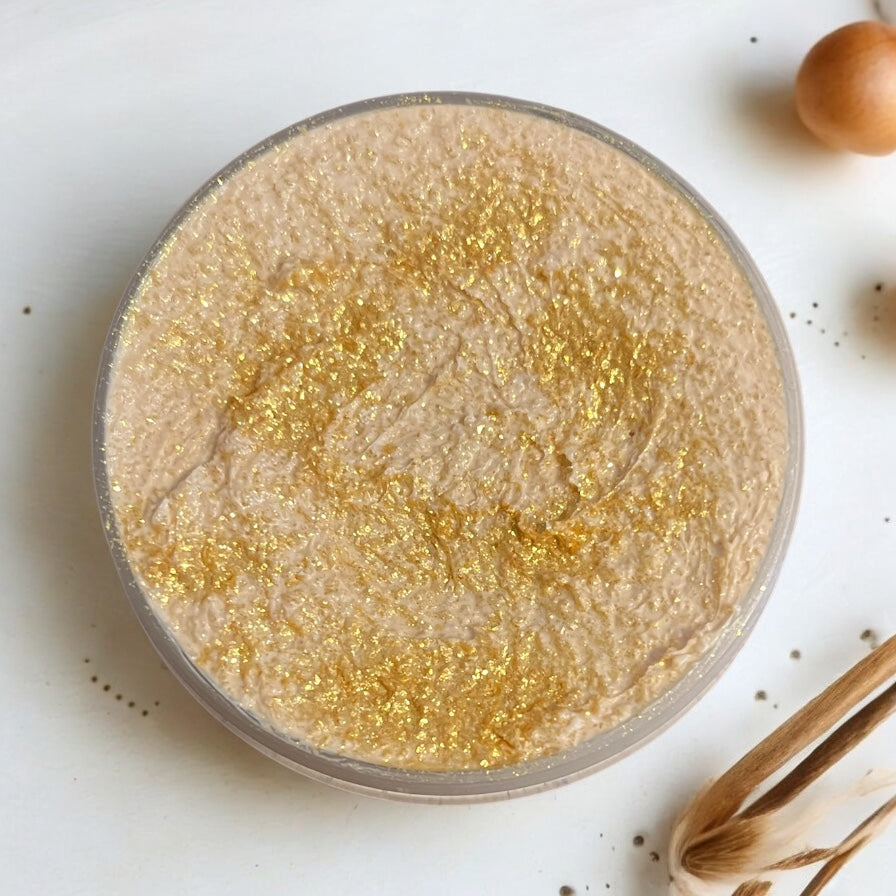 Golden cornflake crunch whipped body scrub 💫