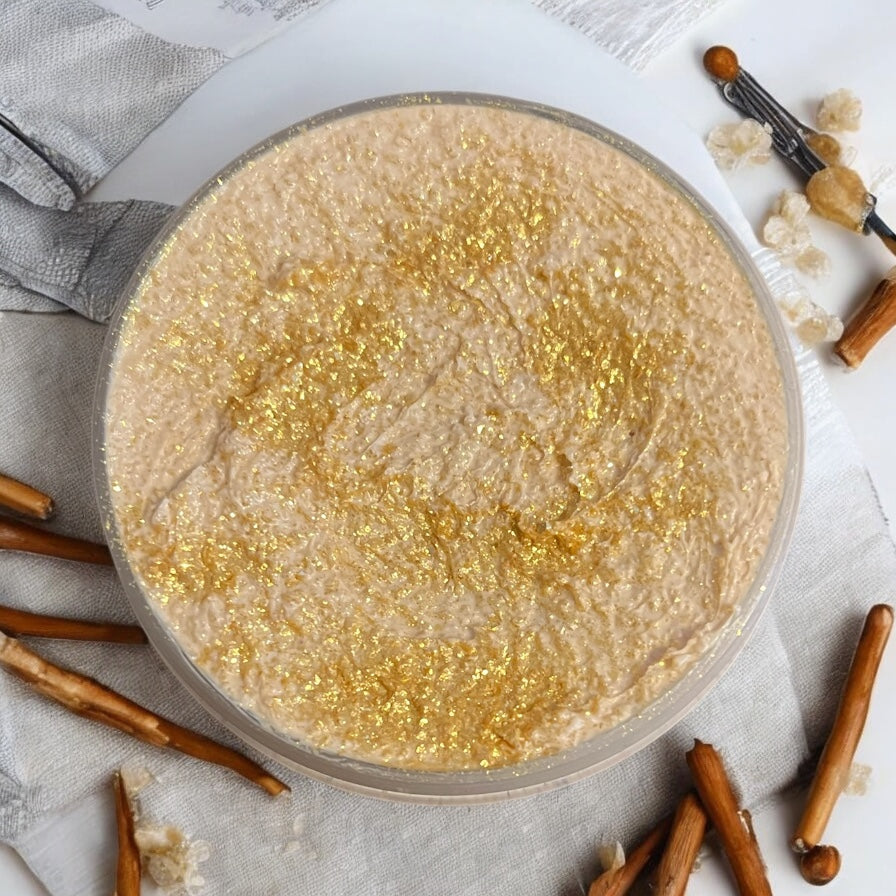 Golden cornflake crunch whipped body scrub 💫