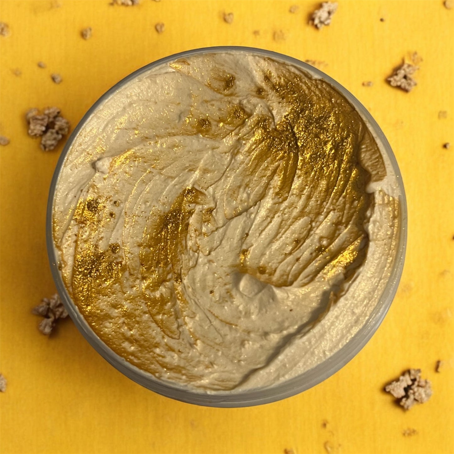 Golden cornflake tart whipped soap 💫