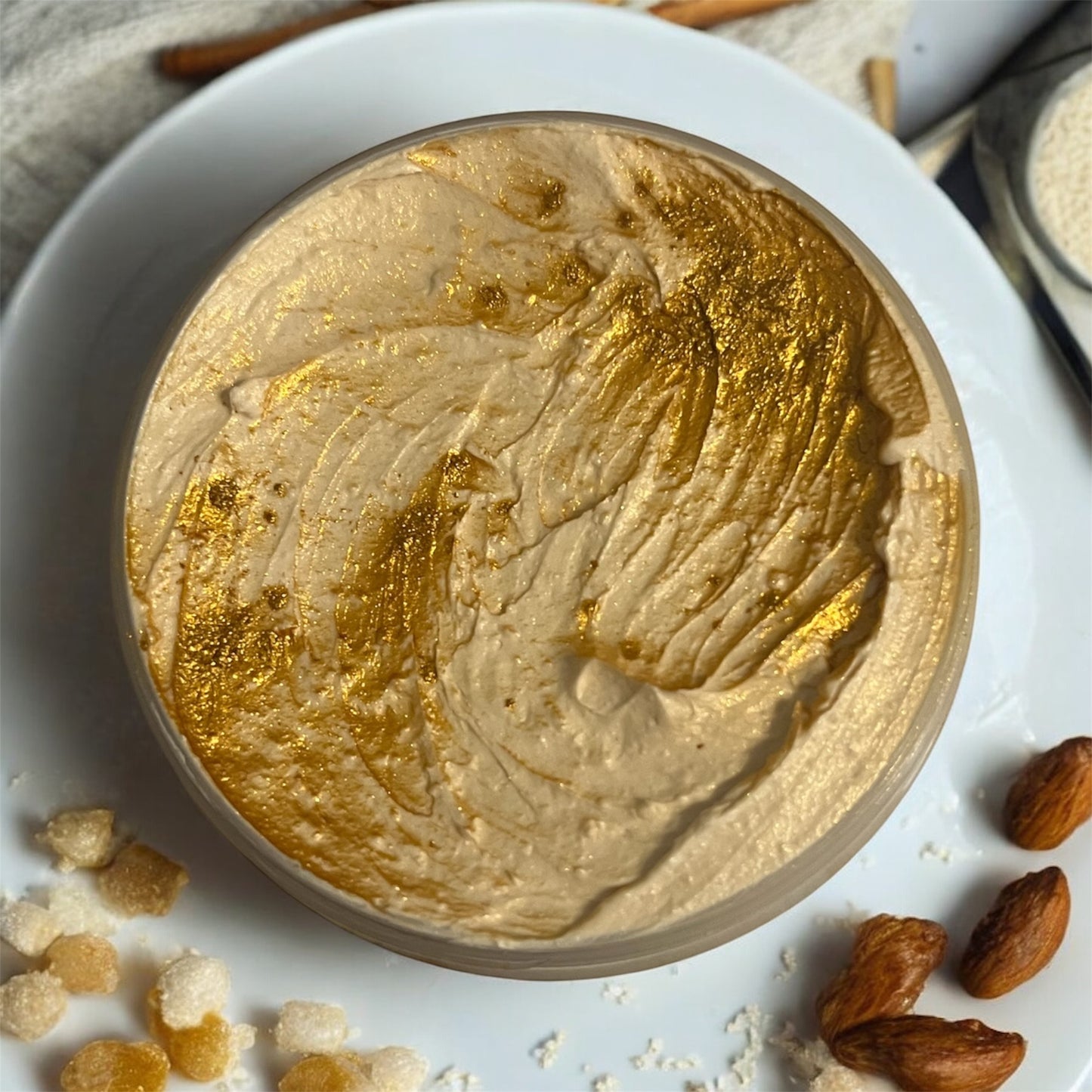 Golden cornflake tart whipped soap 💫