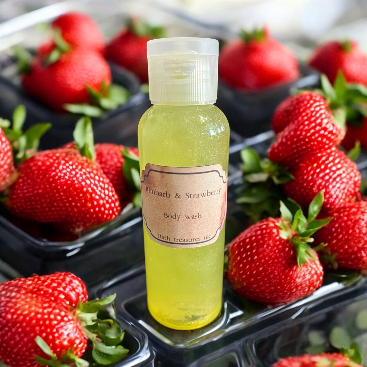 Trial & Travel size Body Wash- Rhubarb & Strawberry 💫