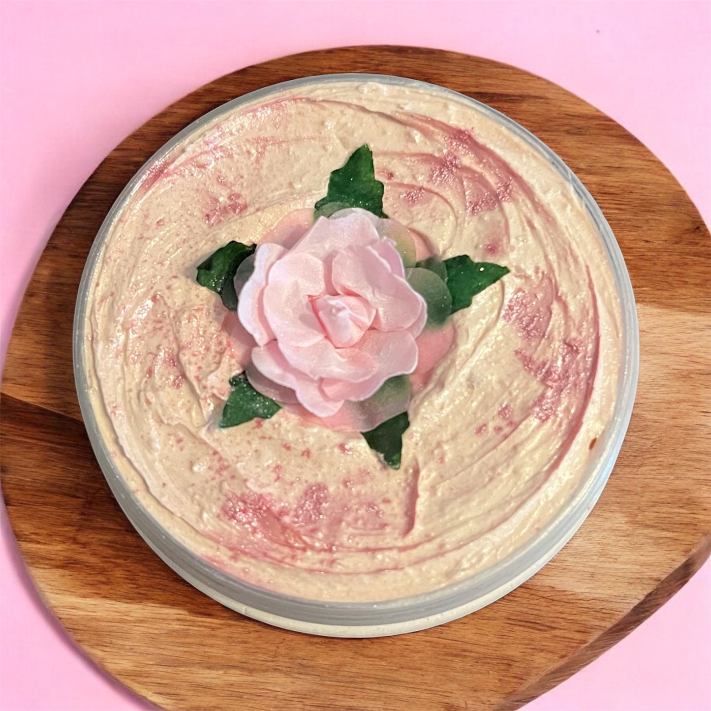 Rhubarb & Rose whipped soap 💫