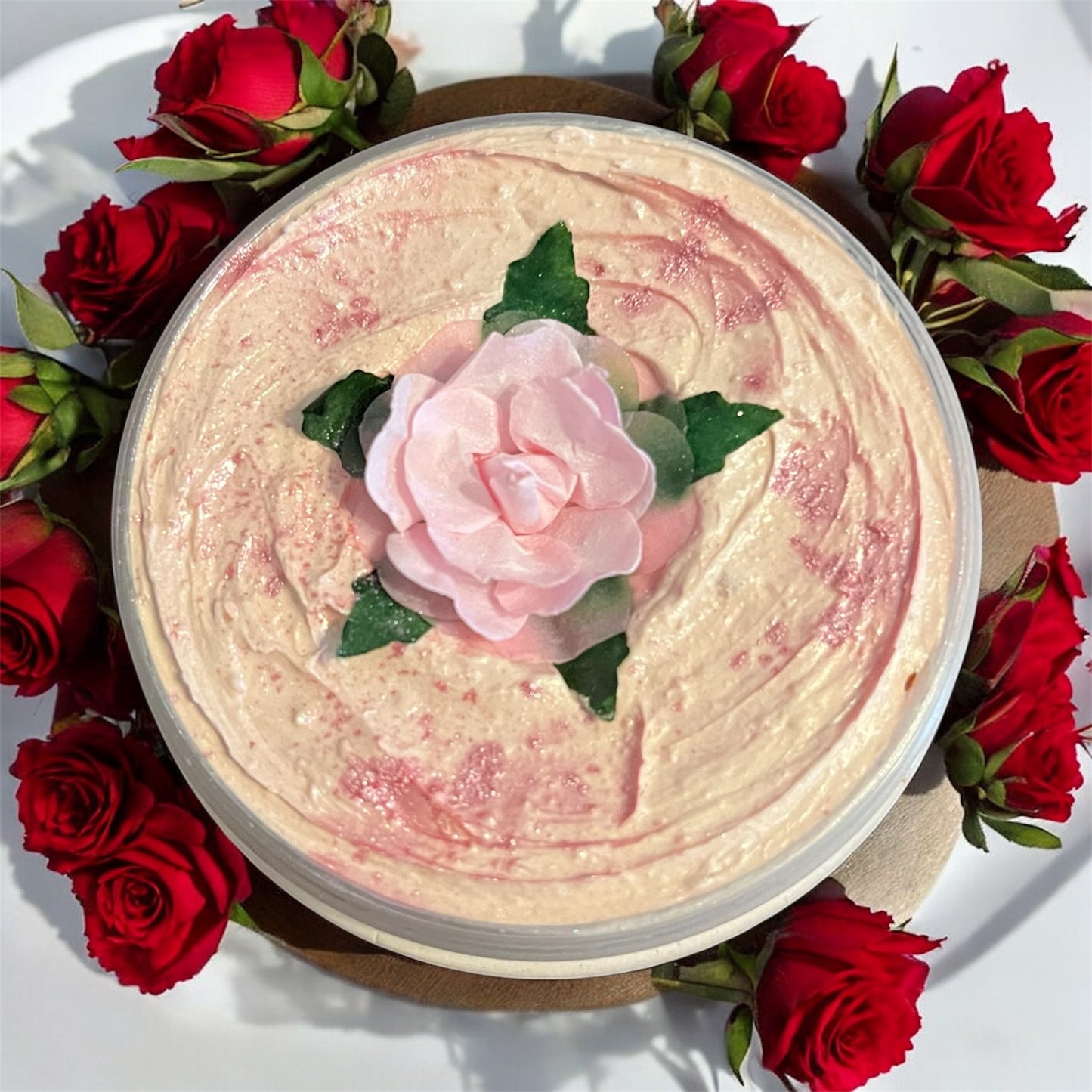 Rhubarb & Rose whipped soap 💫