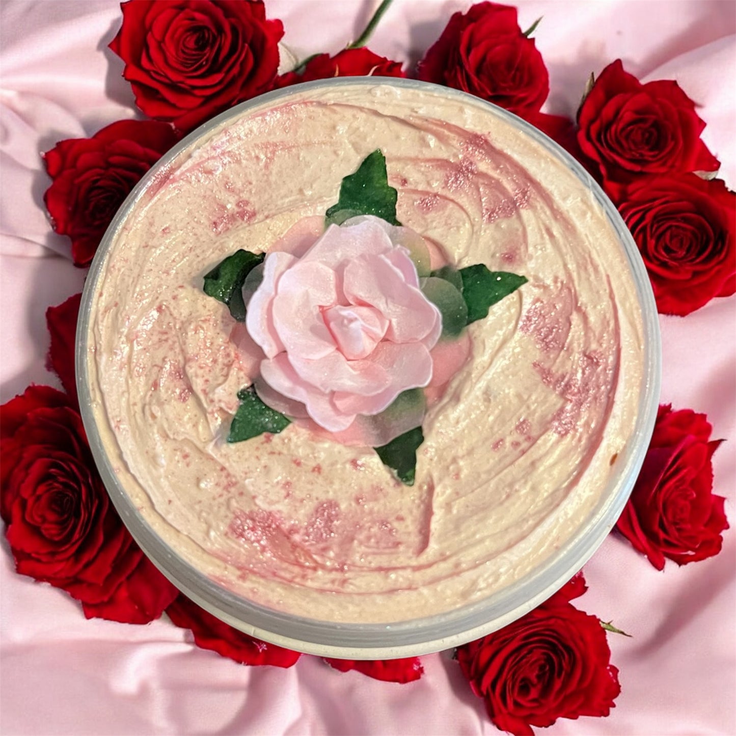 Rhubarb & Rose whipped soap 💫