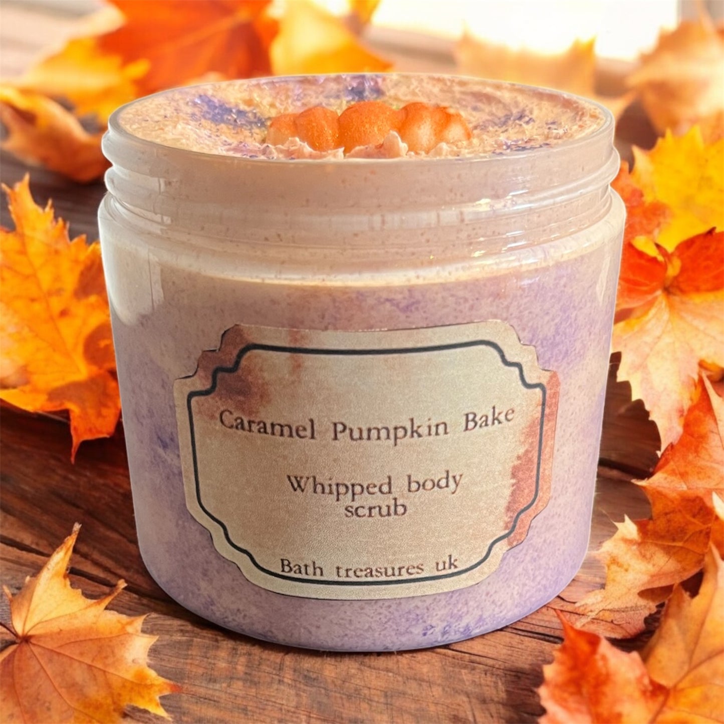Caramel pumpkin bake whipped body scrub 💫