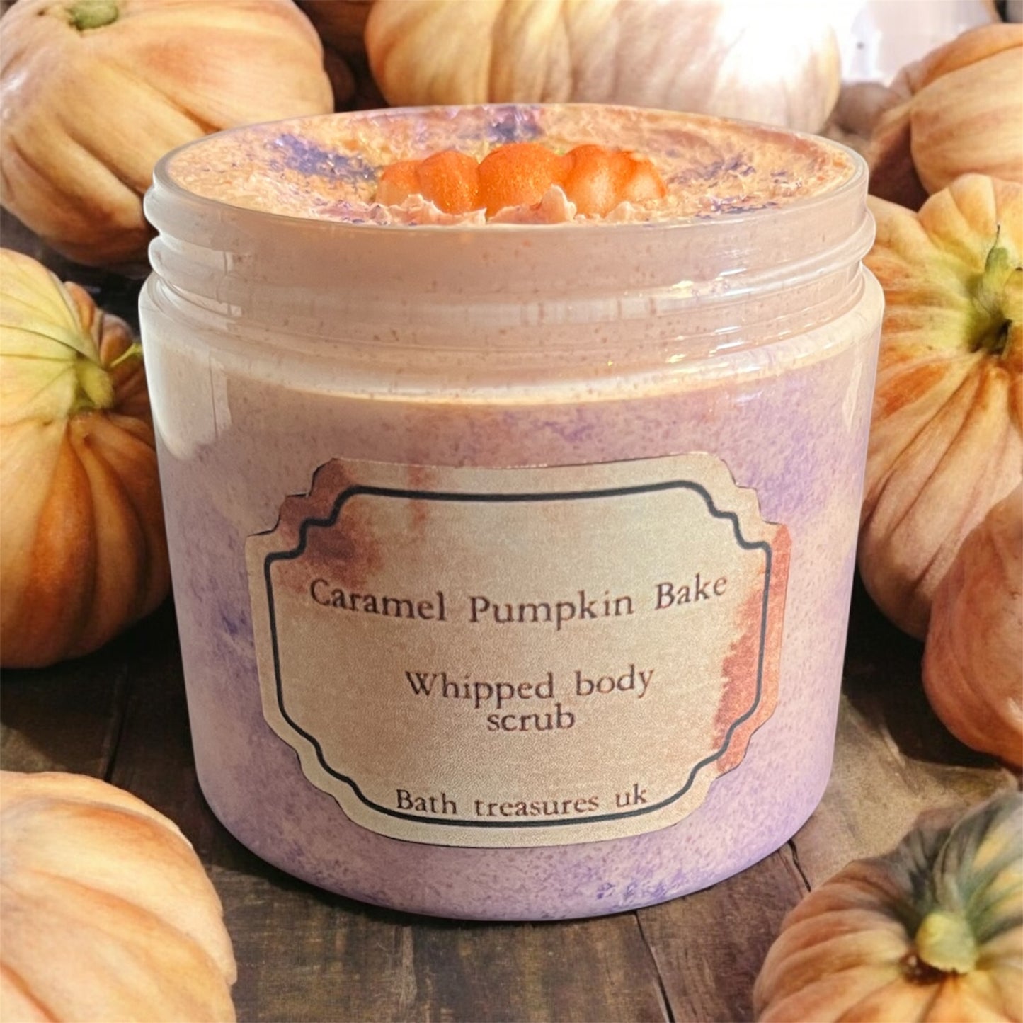 Caramel pumpkin bake whipped body scrub 💫