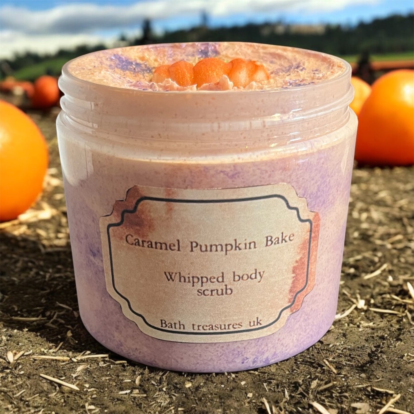 Caramel pumpkin bake whipped body scrub 💫