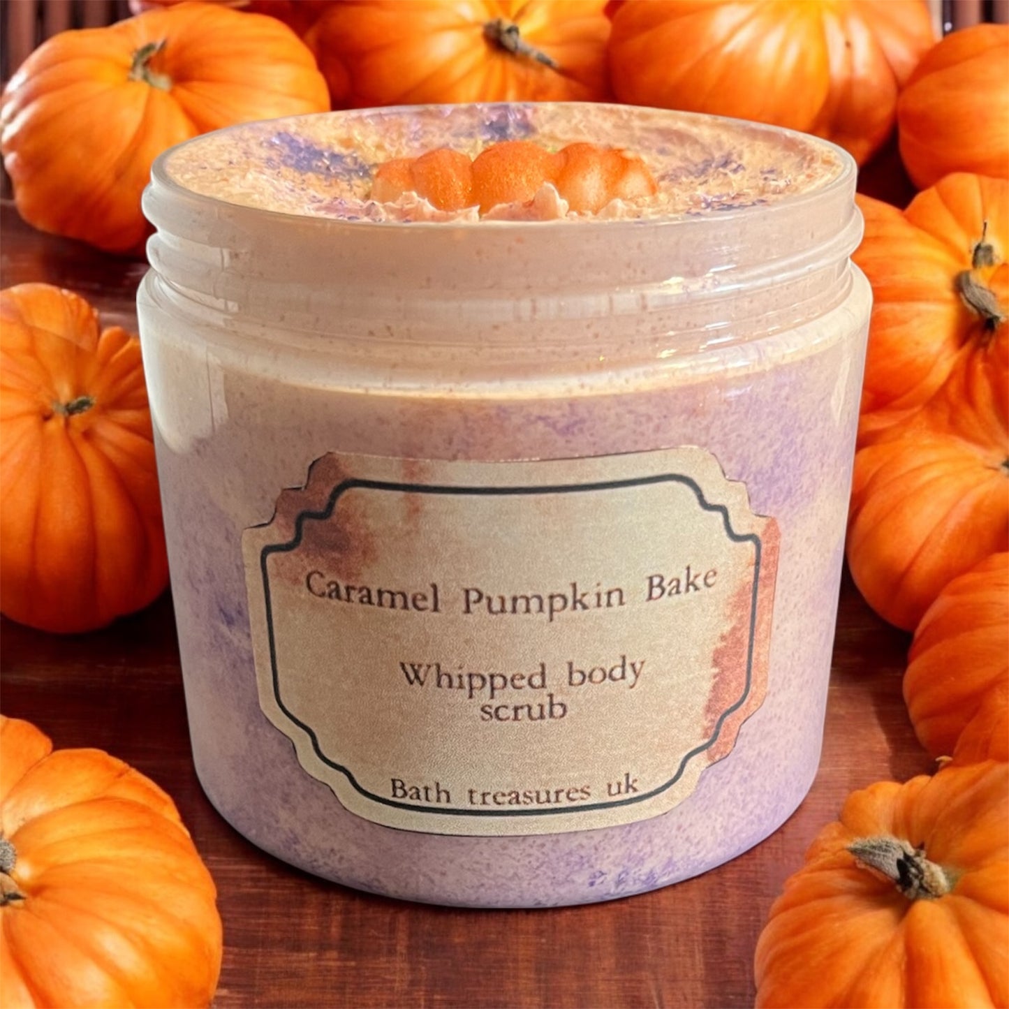 Caramel pumpkin bake whipped body scrub 💫