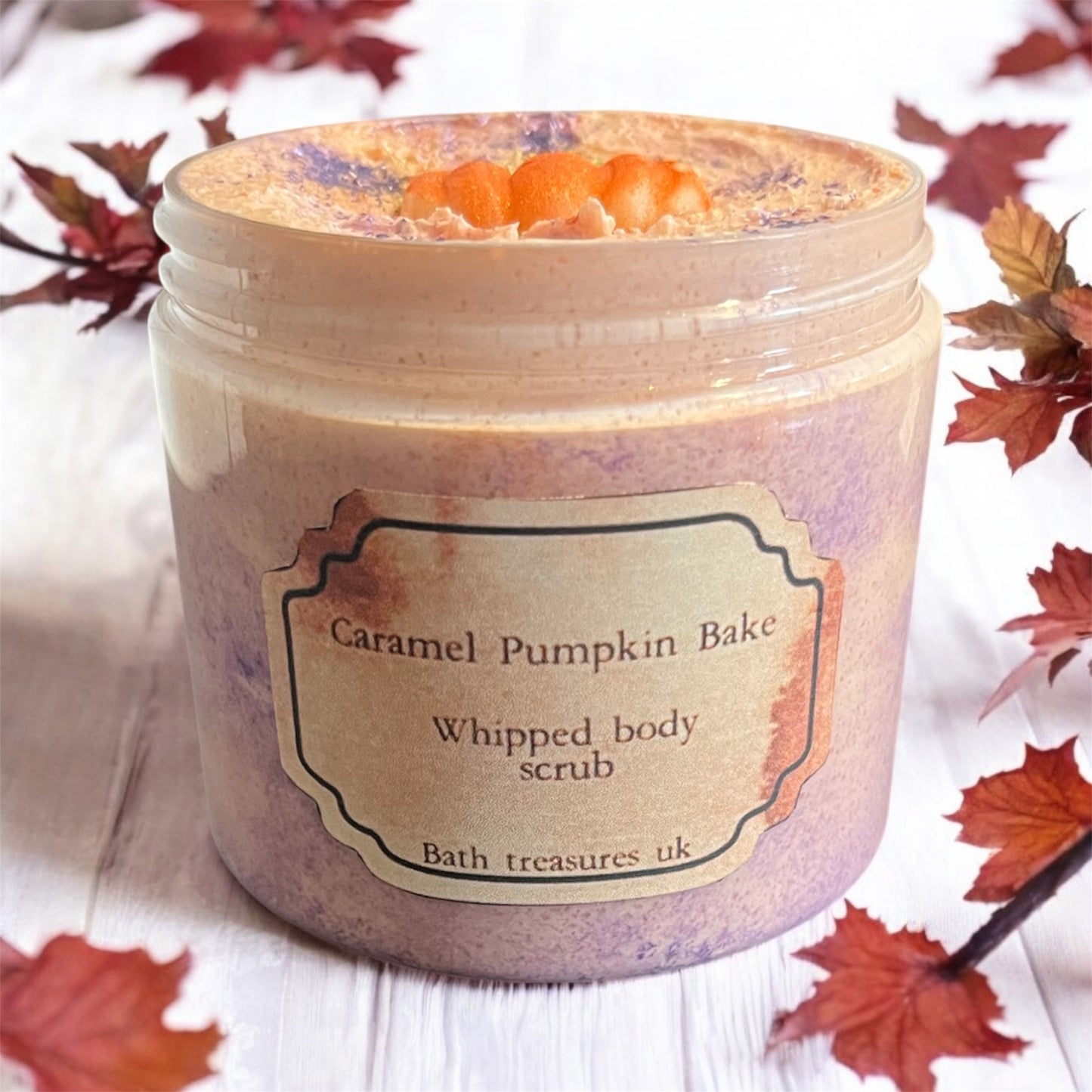 Caramel pumpkin bake whipped body scrub 💫