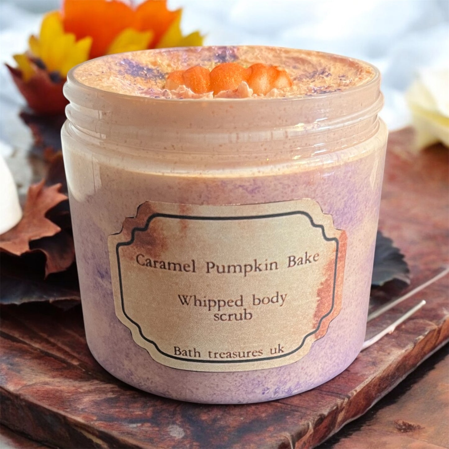 Caramel pumpkin bake whipped body scrub 💫