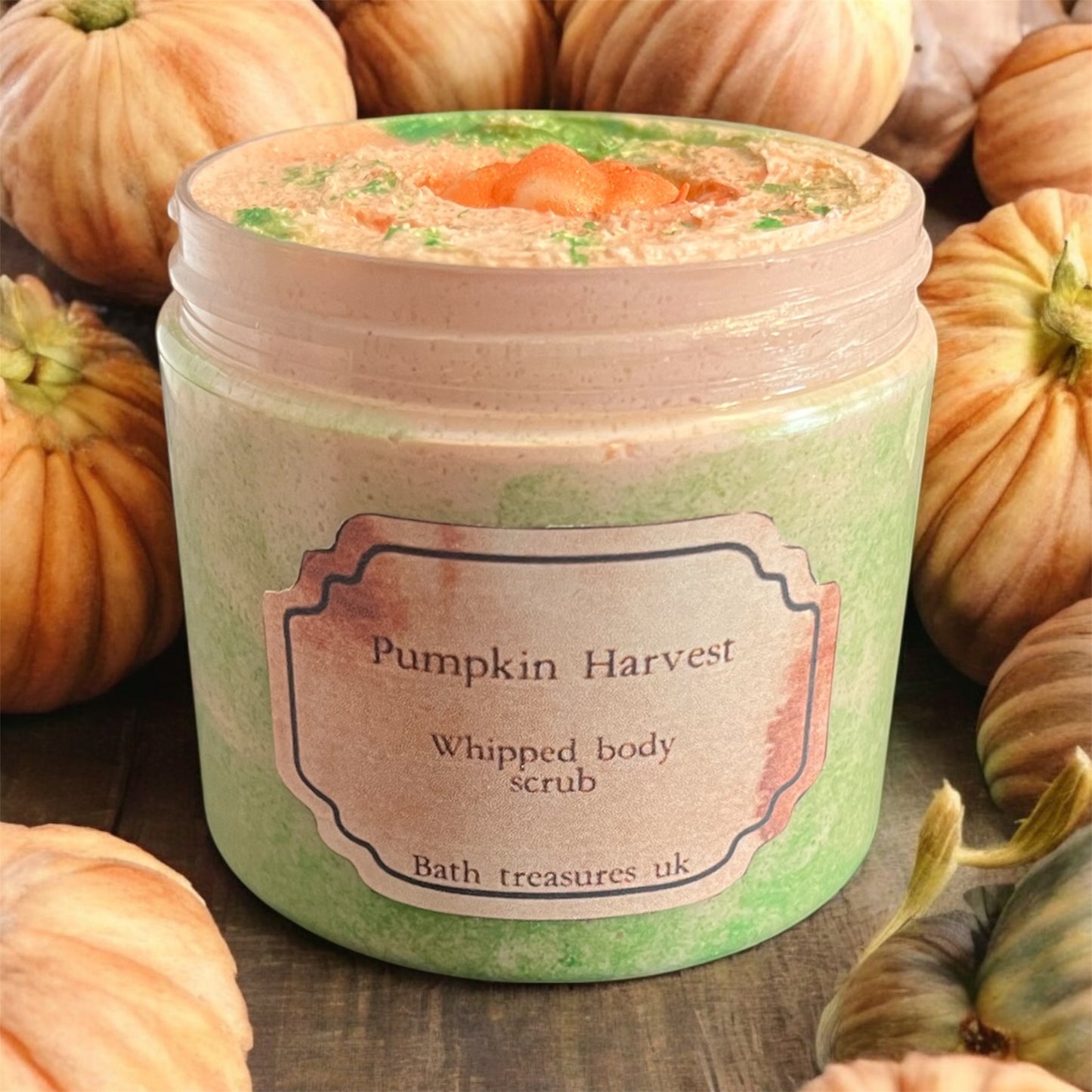 Pumpkin harvest whipped body scrub💫