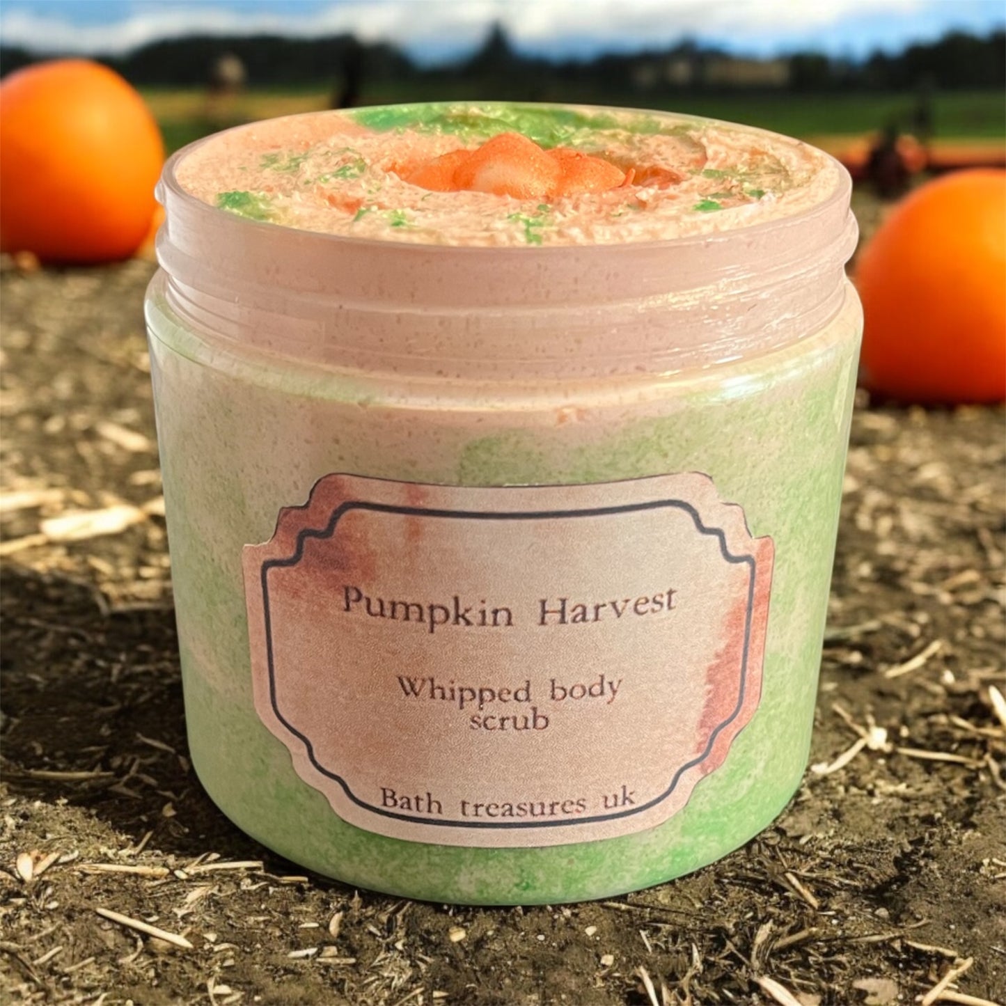 Pumpkin harvest whipped body scrub💫