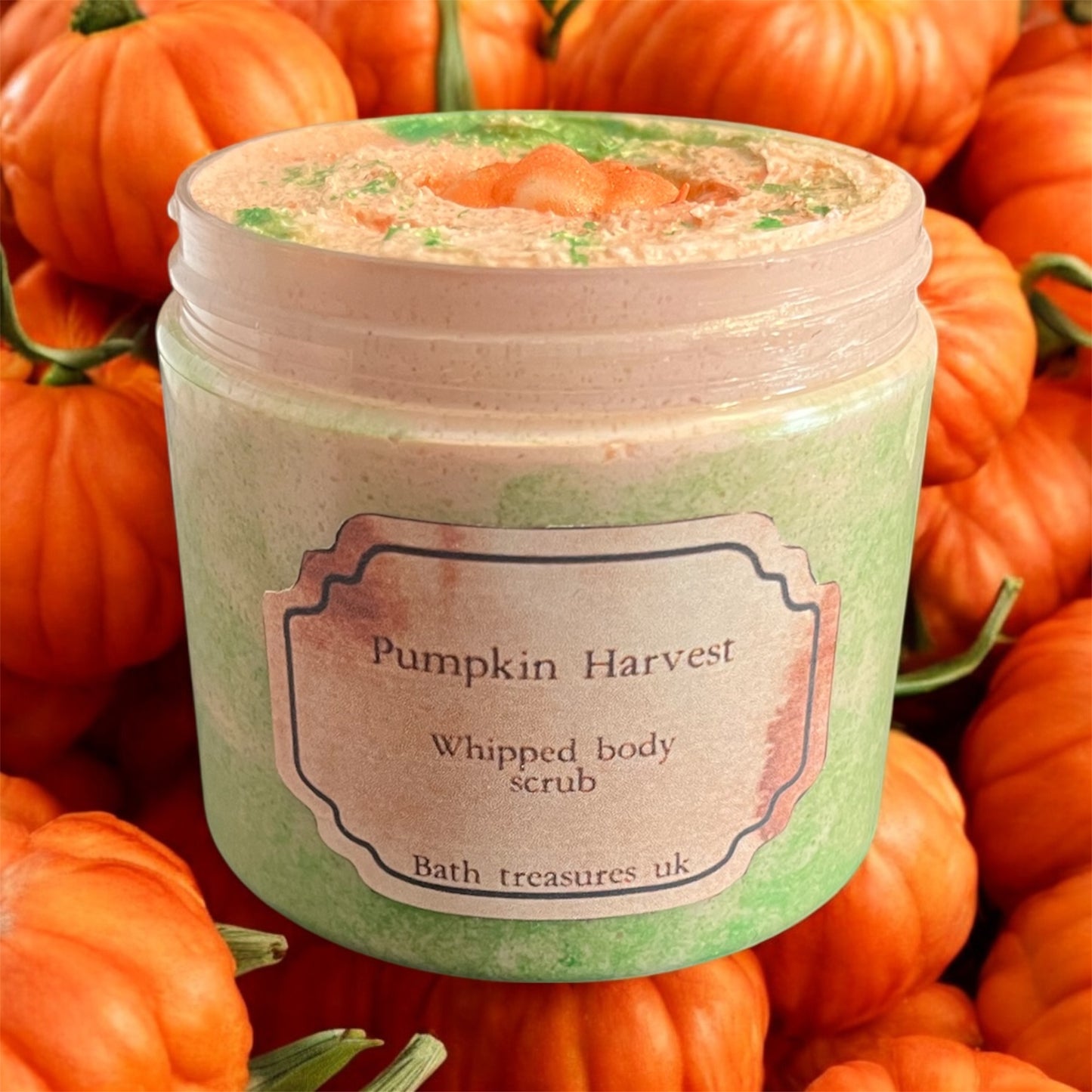 Pumpkin harvest whipped body scrub💫