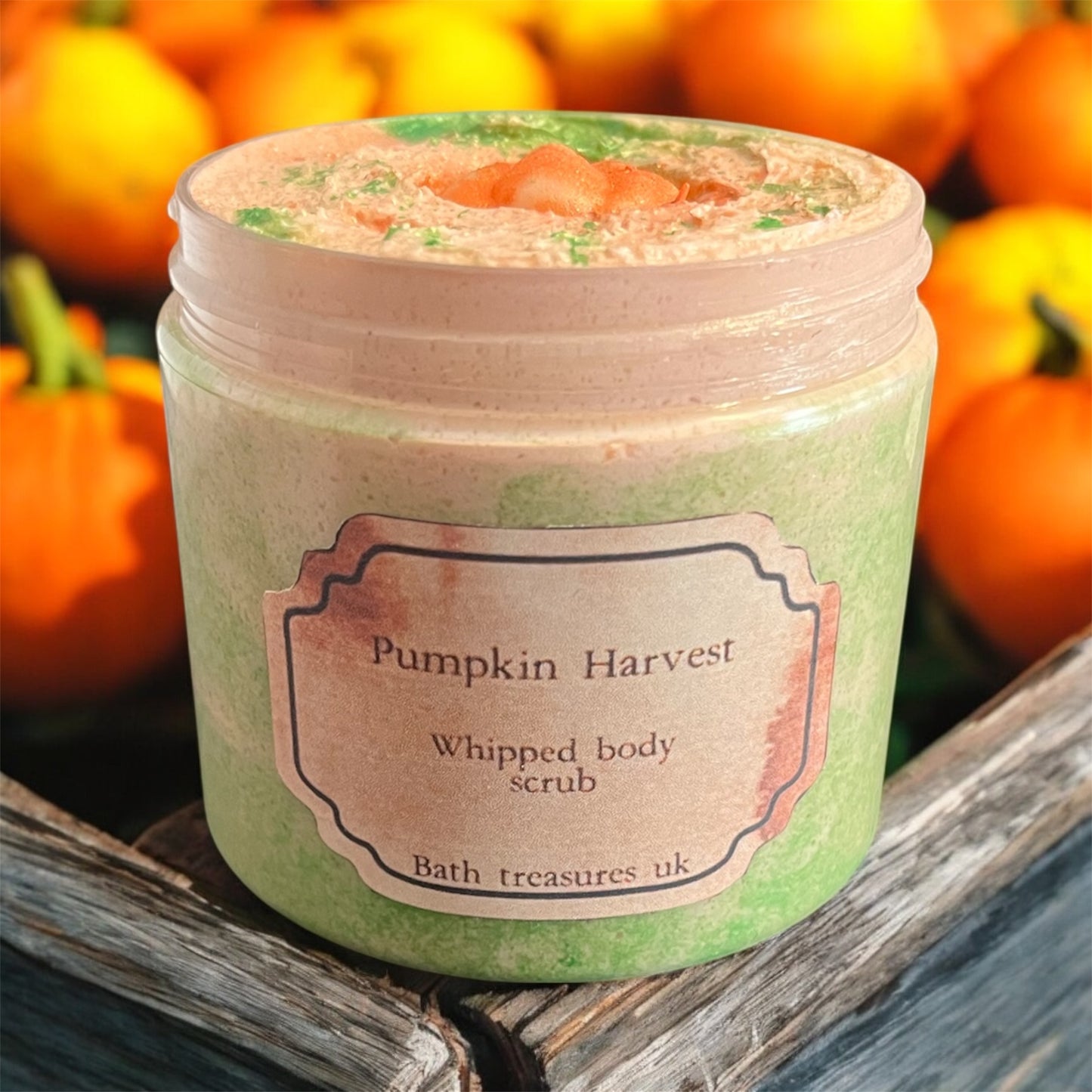 Pumpkin harvest whipped body scrub💫