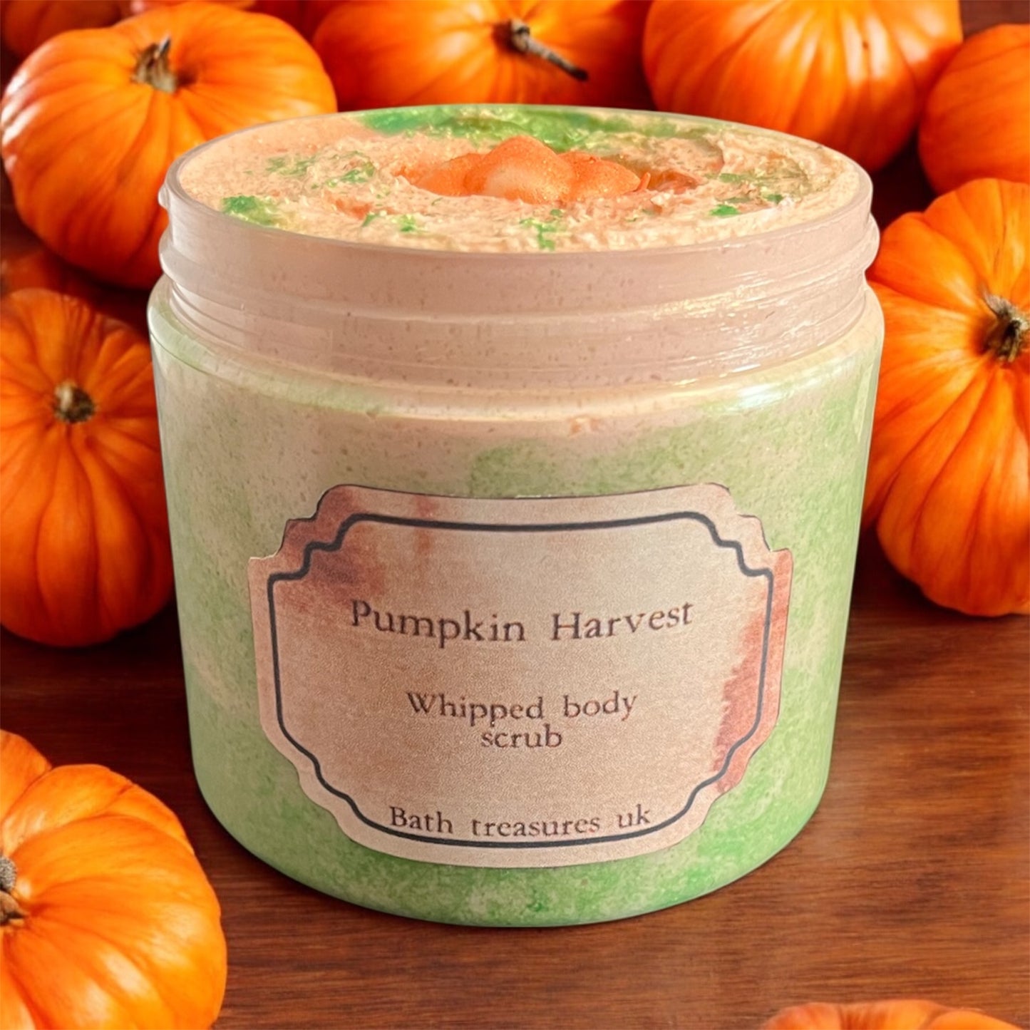 Pumpkin harvest whipped body scrub💫
