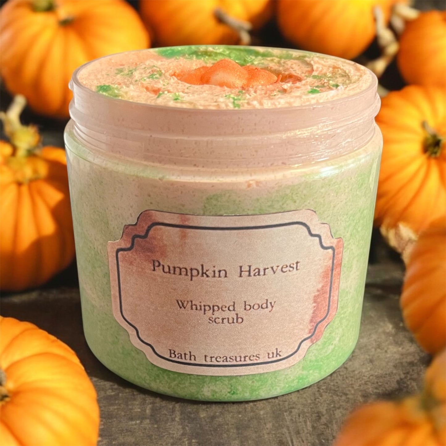 Pumpkin harvest whipped body scrub💫